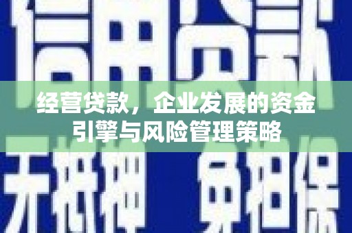 田家庵经营贷款，企业发展的资金引擎与风险管理策略