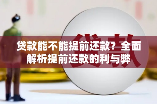 平川贷款能不能提前还款？全面解析提前还款的利与弊