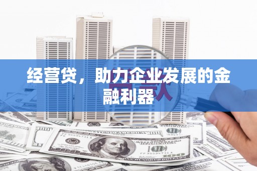 沈河经营贷，助力企业发展的金融利器