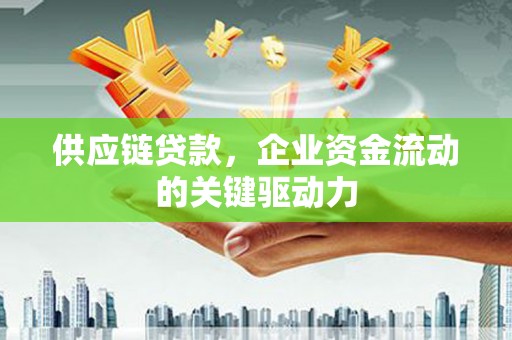 衡阳供应链贷款，企业资金流动的关键驱动力
