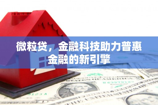 香格里拉微粒贷，金融科技助力普惠金融的新引擎