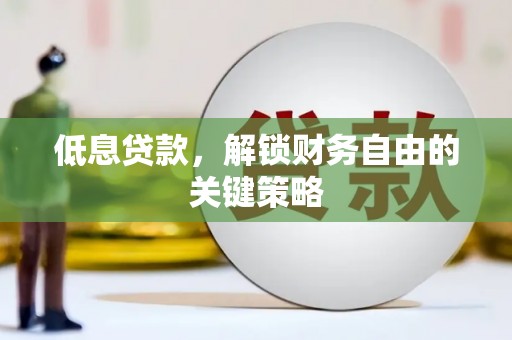 顺河低息贷款，解锁财务自由的关键策略