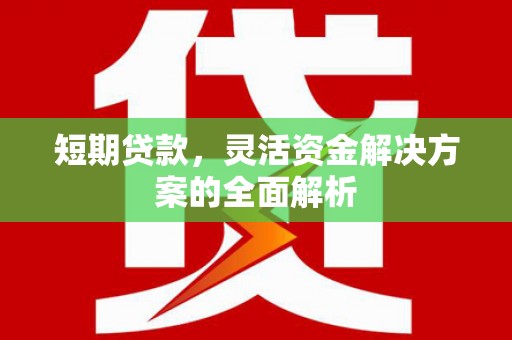 金华短期贷款，灵活资金解决方案的全面解析