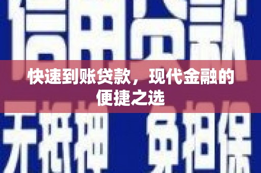 天津快速到账贷款，现代金融的便捷之选