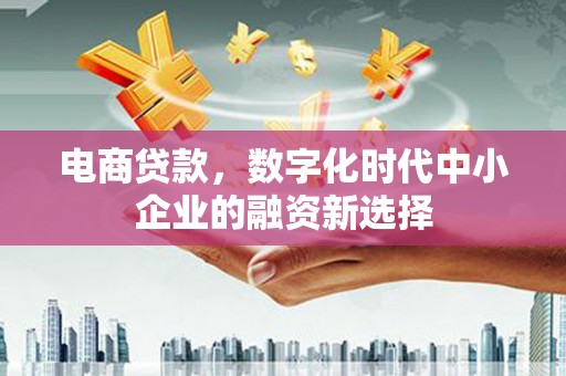 遂宁电商贷款，数字化时代中小企业的融资新选择