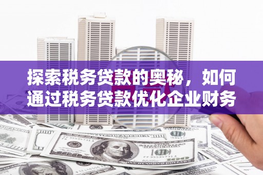 竹崎探索税务贷款的奥秘，如何通过税务贷款优化企业财务