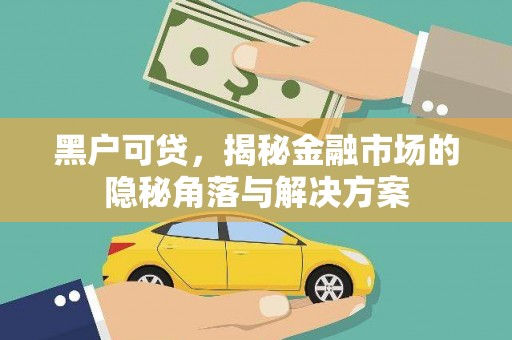 小港黑户可贷，揭秘金融市场的隐秘角落与解决方案