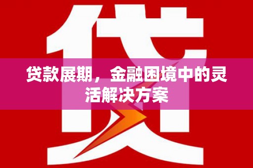 吴起贷款展期，金融困境中的灵活解决方案