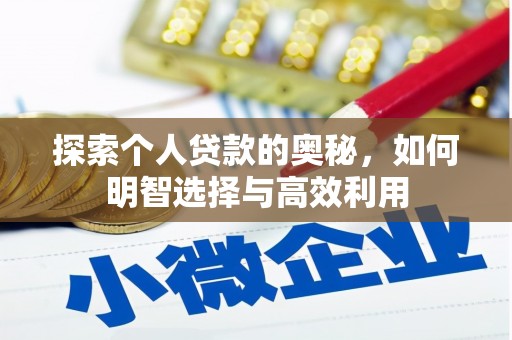 隆回探索个人贷款的奥秘，如何明智选择与高效利用