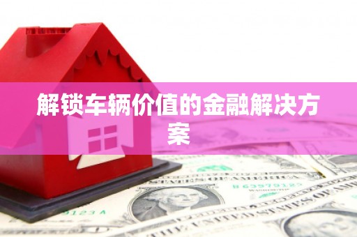 贵德解锁车辆价值的金融解决方案
