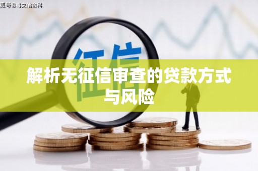 赫山解析无征信审查的贷款方式与风险