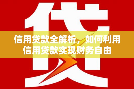 东石信用贷款全解析，如何利用信用贷款实现财务自由