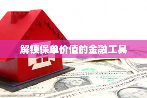 雨山解锁保单价值的金融工具
